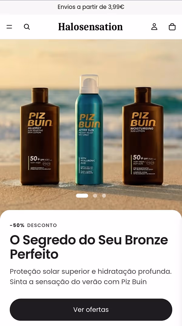 Print mobile de catálogo de loja online criado pela Vokzar